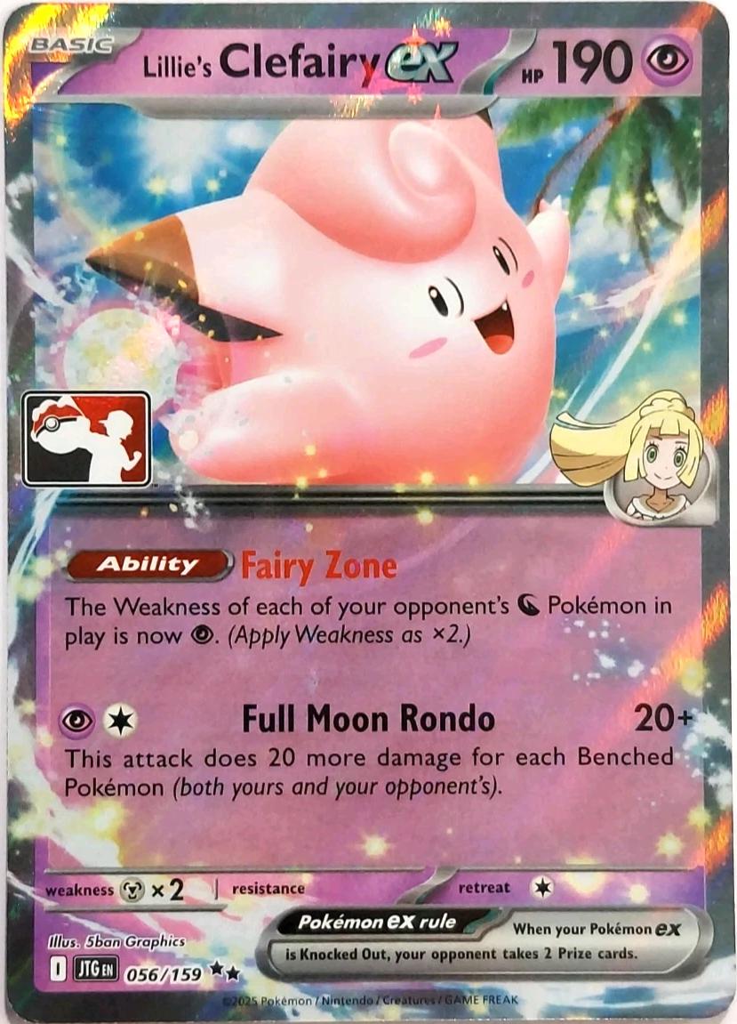 Journey Together Lillie's Clefairy Ex [Prize-Pack-Series-7] Pokémon card